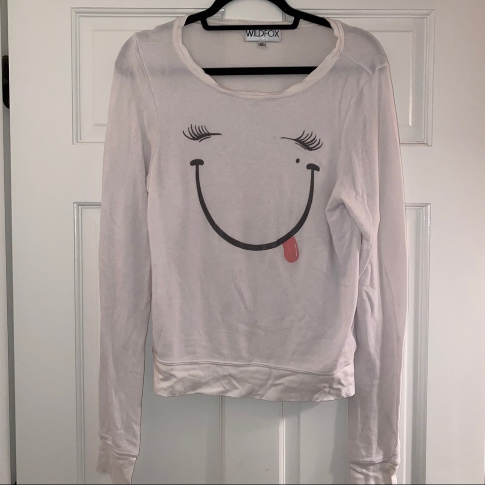 Wildfox White Baggy Beach Jumper